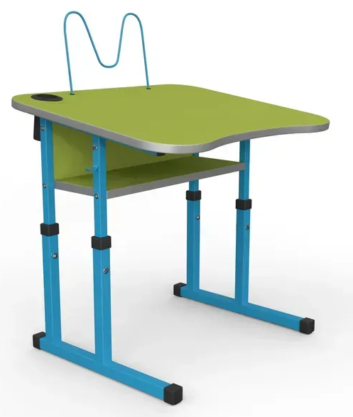 Стіл учнівський одномісний з нахилом №3-6 /700х500 МФ Вересень